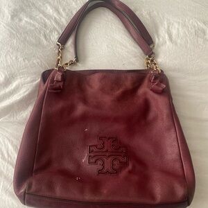 Tory and Burch bag.  3 white paint stains needs to be cared for